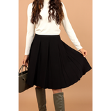 Women's Large Pleats Knit Skirt