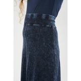 Girls Ribbed Stonewash Maxi Skirt