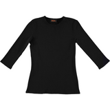 Women's 3/4 Sleeve Ribbed Top