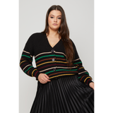 Women's Striped Knit Cardigan  (Final Sale - No Returns)