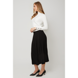 Women's Floaty Pleats Midi Skirt