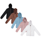 Women's Ribbed Cotton Hoodie