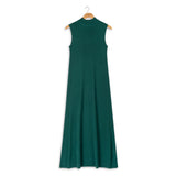 Women's Ribbed Knit A-Line Sleeveless Dress