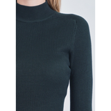 Women's Ribbed High Neck Sweater