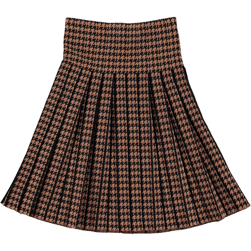 Houndstooth pleated skirt - Women