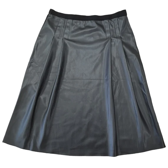Women's Knit Leather Skirt