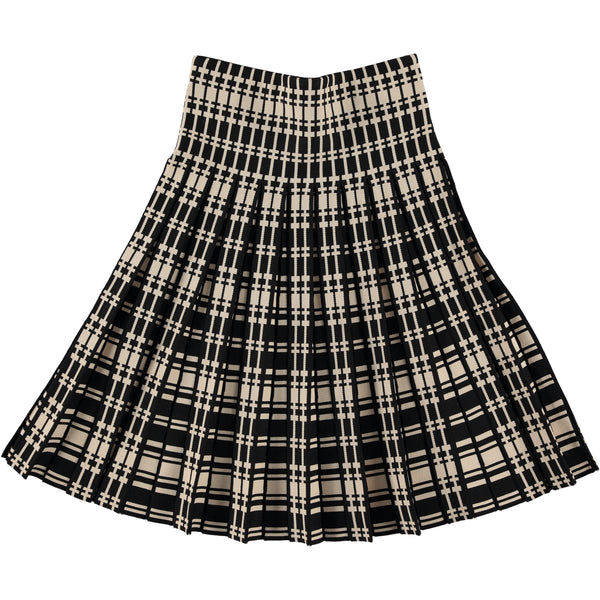 Women's Pleated Knit Skirt