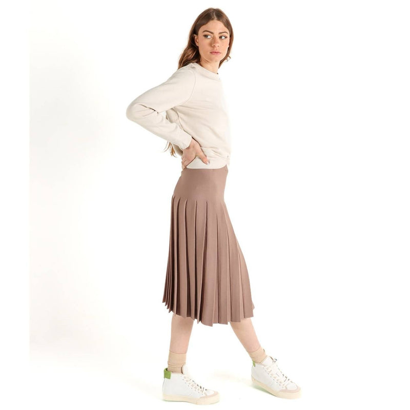 Women's Pleated Knit Skirt