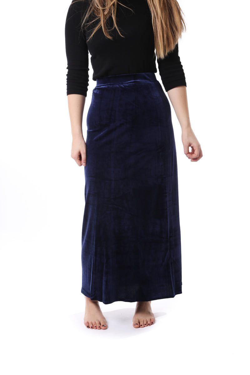 Women's Velour Maxi Skirt