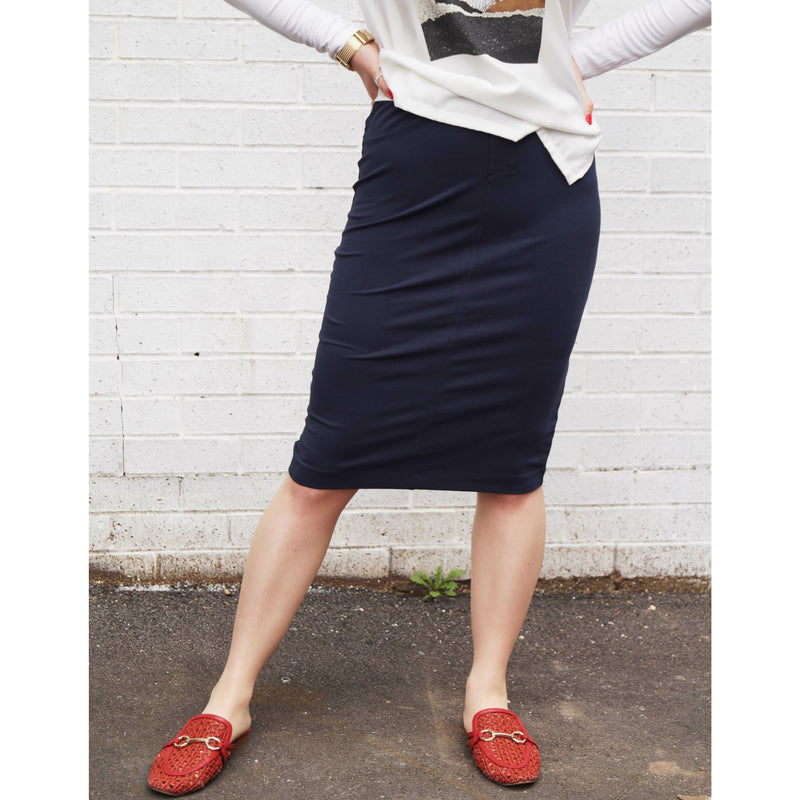 Women's Stretch Cotton Pencil Skirt