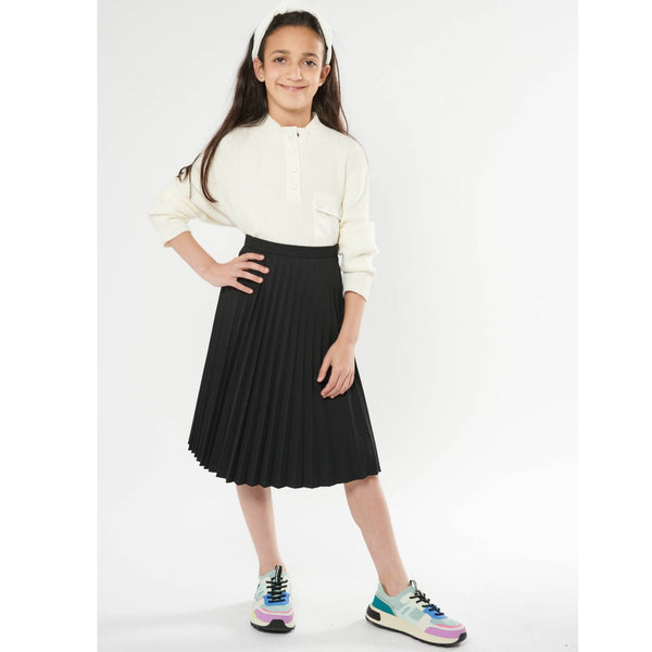 Girls Midi Pleated Skirt