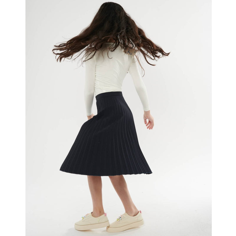 Girls Midi Pleated Skirt